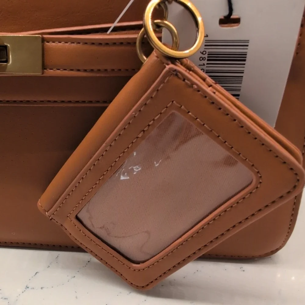 Steve Madden BMatteo 2 Caramel Satchel Convertible With Bifold Wallet NWT‎